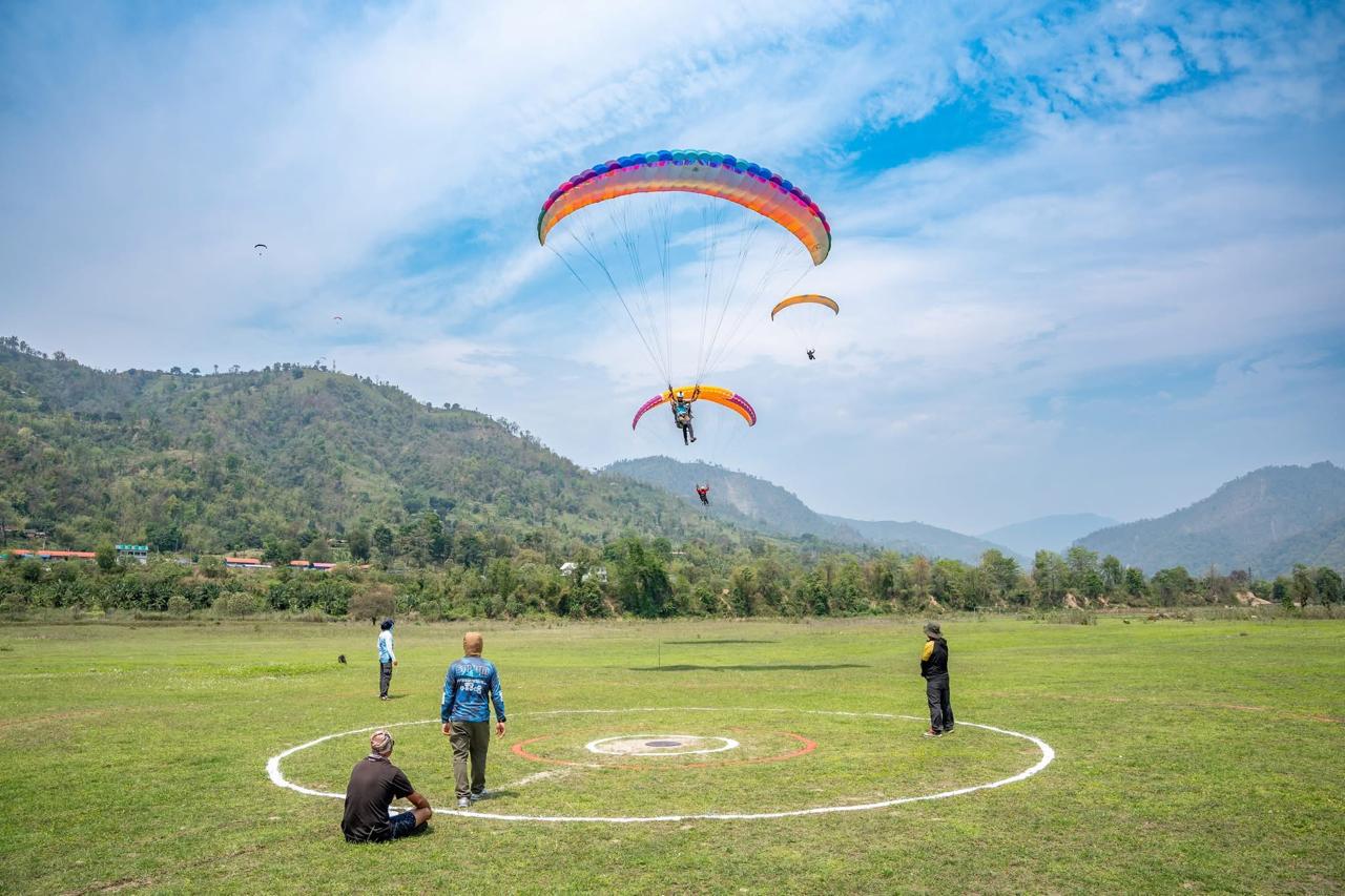 First Nepal Paragliding Premier League Underway in Dharan