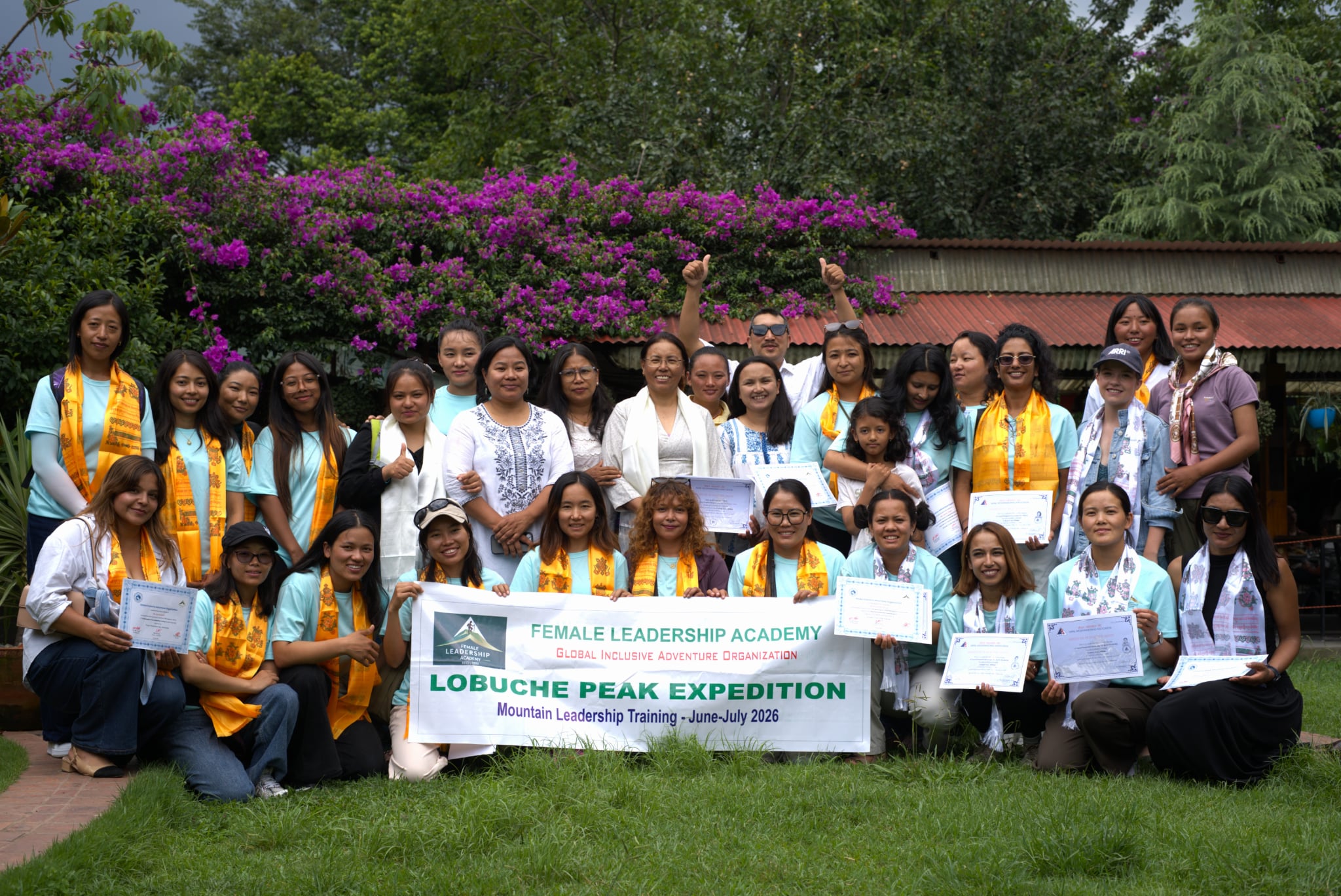 Female Team Successfully Summits Lobuche Peak Under Women’s Leadership Training Programme